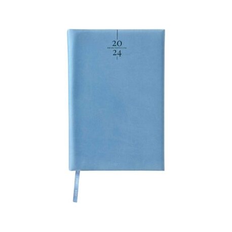 AGENDA DIARIA CLASICA 2024 AZUL CIELO